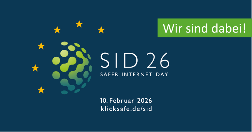 Logo des Safer Internet Day - copyright: klicksafe - Ersteller: klicksafe