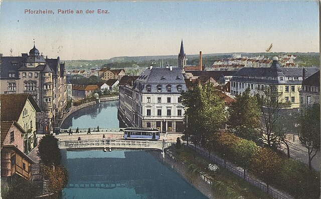 Historische Postkarte Pforzheim