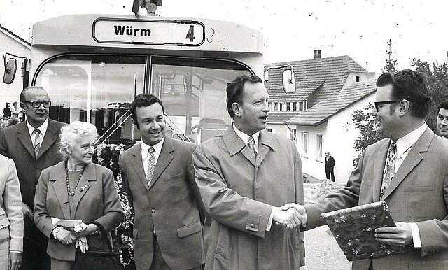 Handschlag OB Weigelt und BM Saut auf die gemeinsame Zukunft