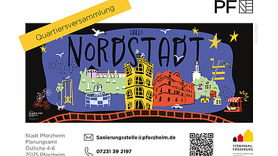 Pop Art Illustration Nordstadt II