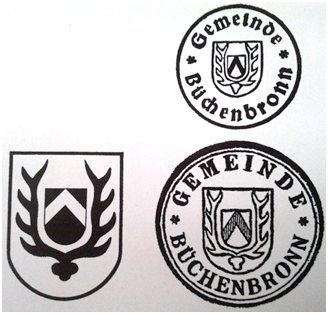 Dieses Bild zeigt das Wappen und zwei Siegel.
