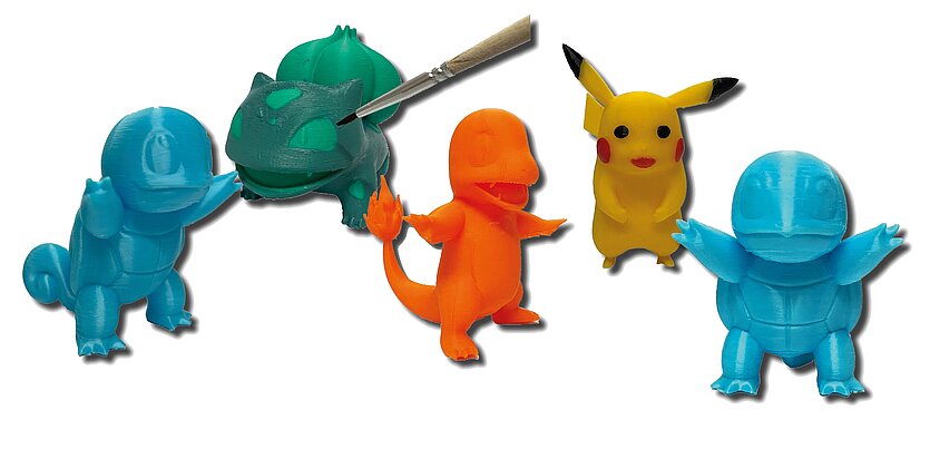 Fotografie von 3D Pokémon-Figuren - copyright: Katrin Mumm - Ersteller: Katrin Mumm