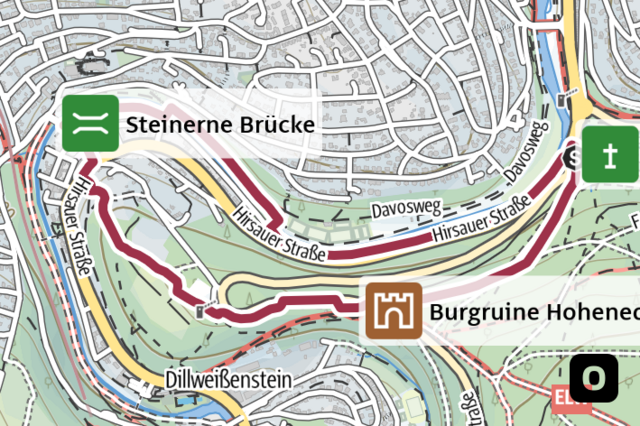 Minimap Nagoldrunde - Quelle: Outdooractive Minimap Nagoldrunde - Quelle: Outdooractive
