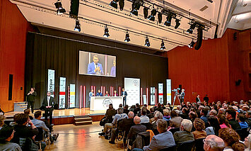 Podiumsdiskussion auf der CDU Regionalkonferenz Süd im CongressCentrum Pforzheim CCP