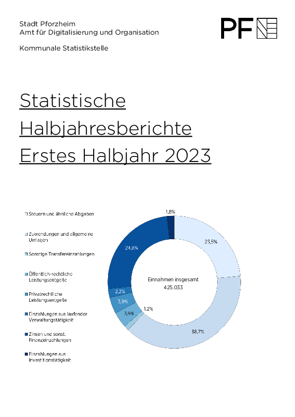 Statistischer Halbjahresbericht 1/2023