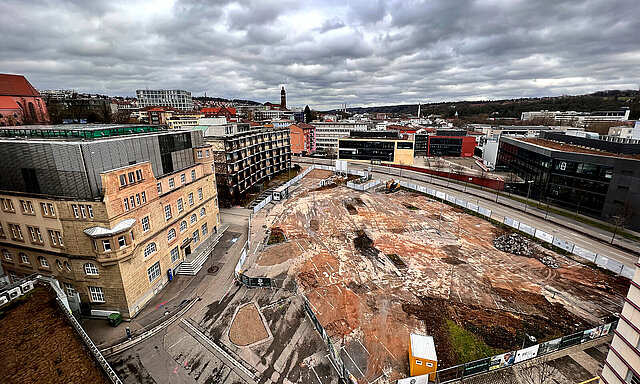 Baustelle Rathaushof "Schlossberghöfe" 