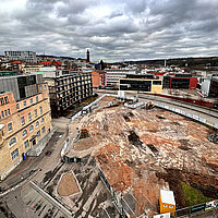 Baustelle Rathaushof "Schlossberghöfe" 