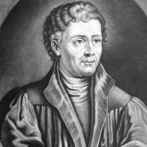 Dieses Portrait zeigt eine historische Zeichnung von Johannes Reuchlin von Johannes Reuchlin.