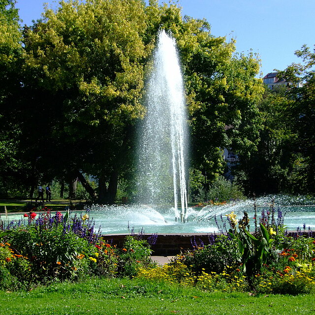Vorschaubild: Fontäne im Stadtgarten