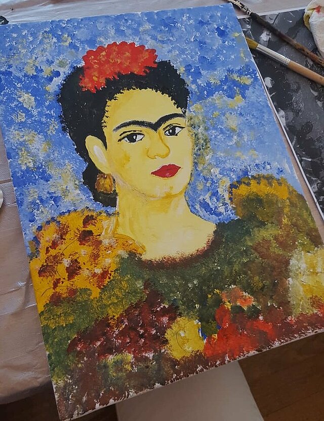 Gemälde "Frida Kahlo" von Gabriele Münster