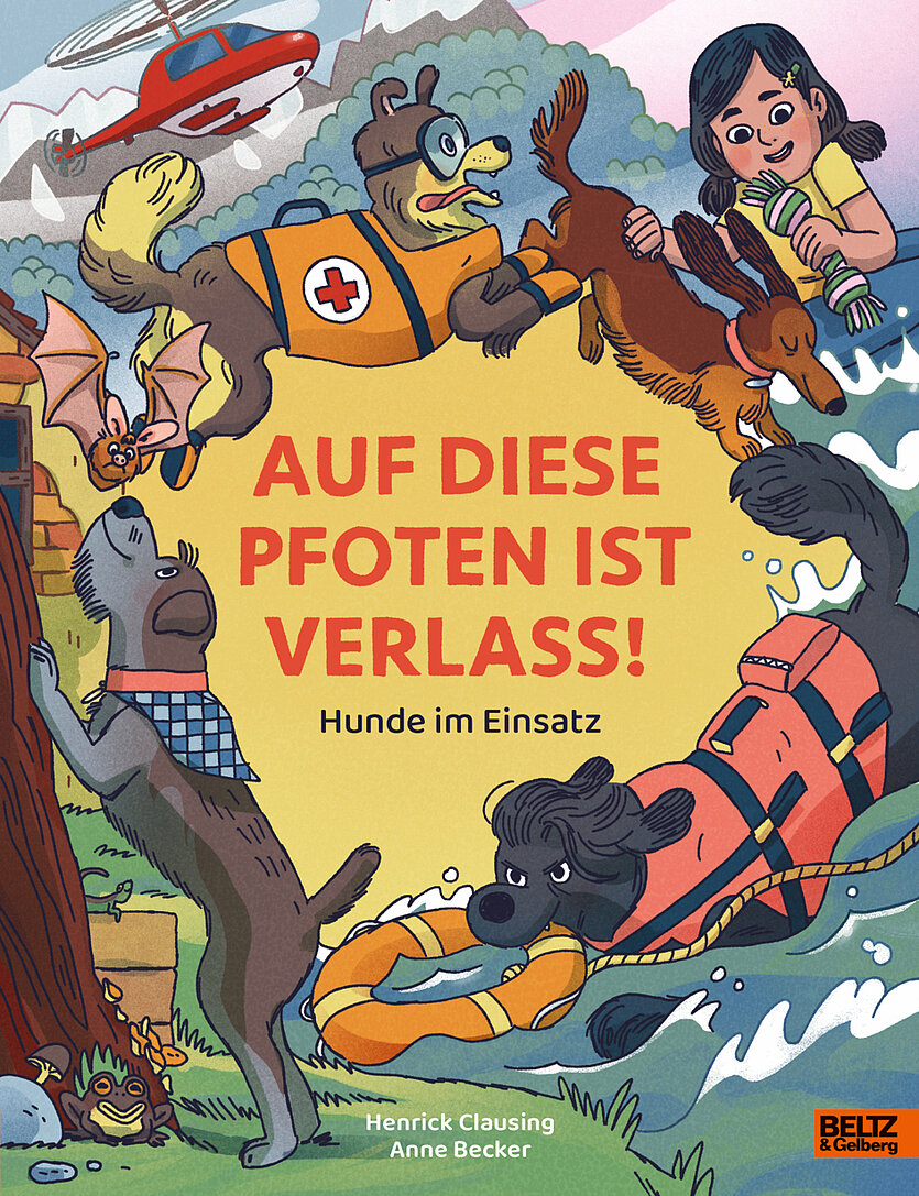 Buchcover von "Auf diese Pfoten ist Verlass" - copyright: Beltz-Verlag - Ersteller: Beltz-Verlag