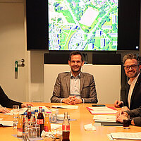 Gruppenbild von Verantwortlichen des Buckenberg Campus 