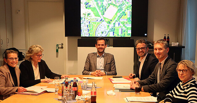 Gruppenbild von Verantwortlichen des Buckenberg Campus 