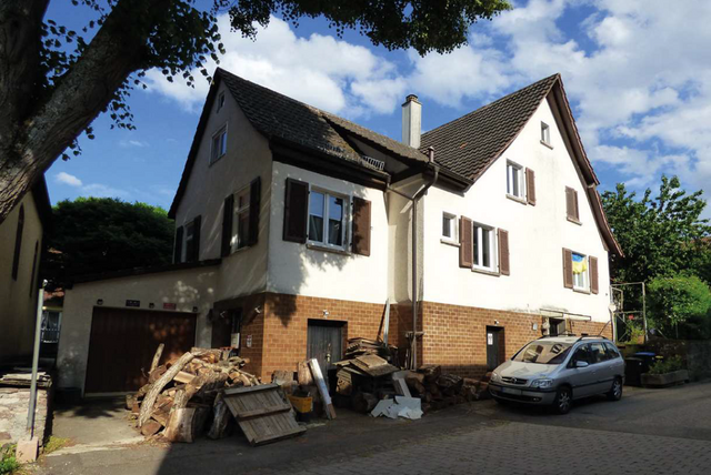 Altes Schulhaus heute: Wohnhaus, Außenansicht - copyright:denk mal!-Tour Hohenwart