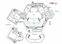 Grundriss CongressCentrum Pforzheim CCP alle Räume leer mit Trennwänden Plan als PDF 