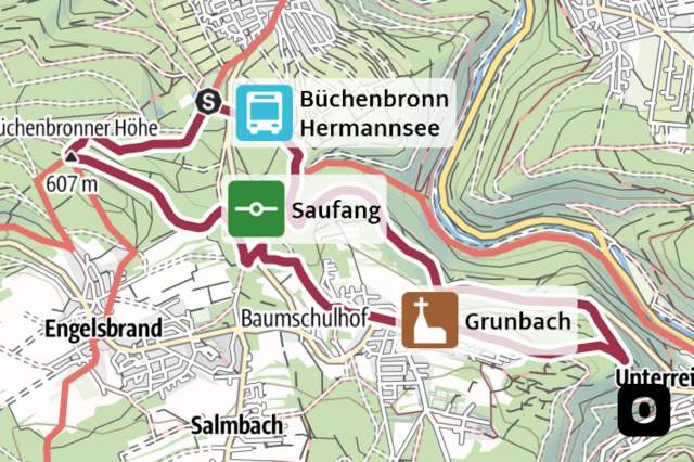 Minimap Kohlrawe-Runde - Quelle: Outdooractive Minimap Kohlrawe-Runde - Quelle: Outdooractive