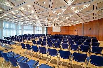 Reihenbestuhlung im Kleinen Saal im CongressCentrum Pforzheim für Vorträge, Konzerte und Tagungen