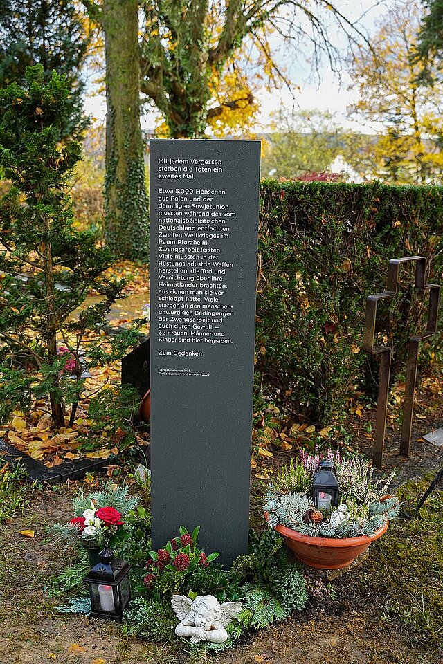 Stele Friedhof Brötzingen