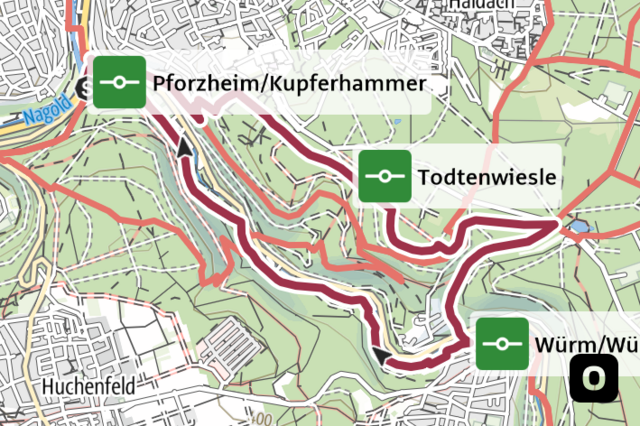 Minimap Wilde Würm Minimap Wilde Würm