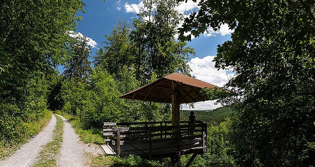 Oechsle Pavillon mit großartiger Aussicht auf den nördlichen Schwarzwald - Foto: Pierre Johne Oechsle Pavillon mit großartiger Aussicht auf den nördlichen Schwarzwald - Foto: Pierre Johne