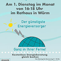 Kostenlose Energieberatung im Rathaus Würm