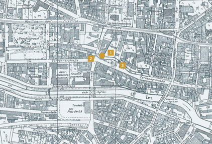 Stadtplan von 1941 - copyright:Stadt Pforzheim