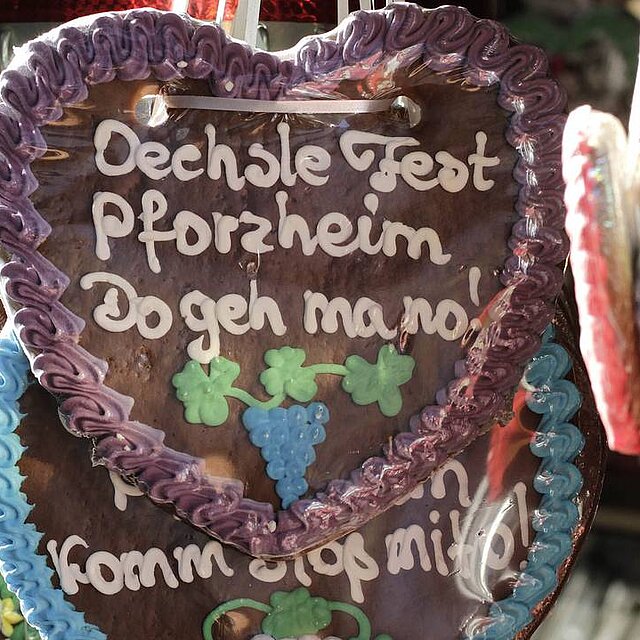 Symbolbild: Lebkuchenherz zum Oechslefest