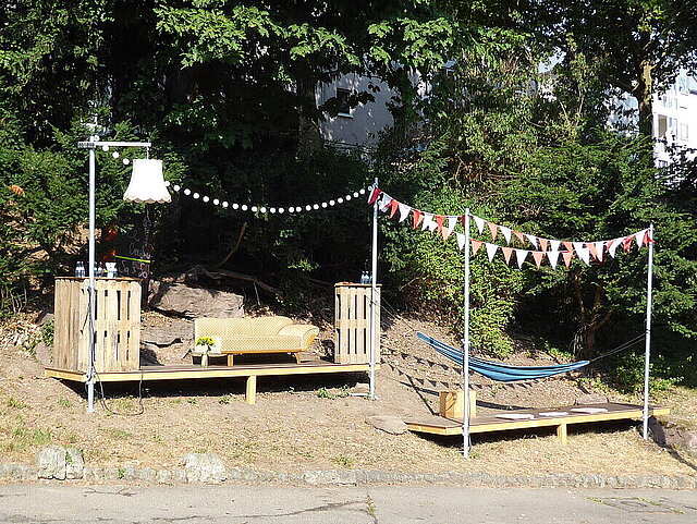 Summer Lounge in Grünanlage - copyright:Stadt Pforzheim