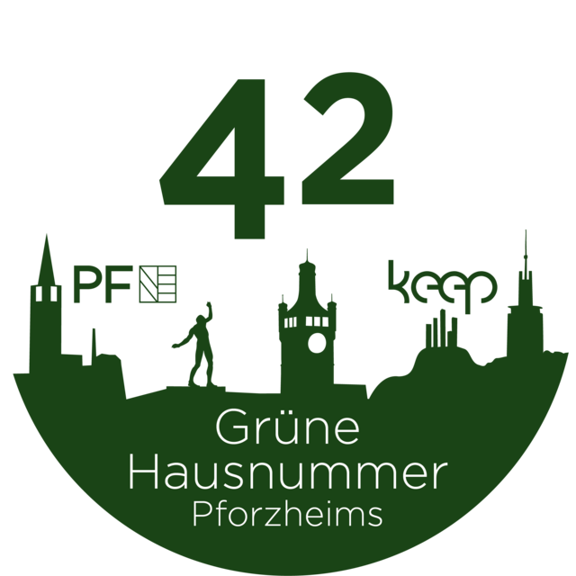 Logo: Grüne Hausnummer Pforzheim