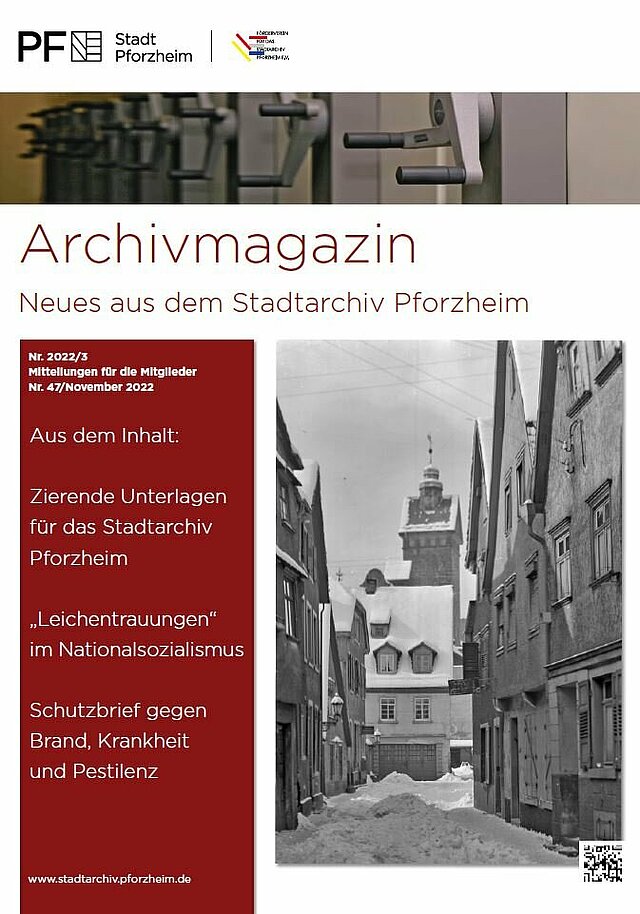 Archivmagazin Cover - copyright:Stadtarchiv Pforzheim