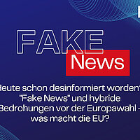 Heute schon desinformiert worden? "Fake News" und hybride Bedrohungen vor der Europawahl - was macht die EU?