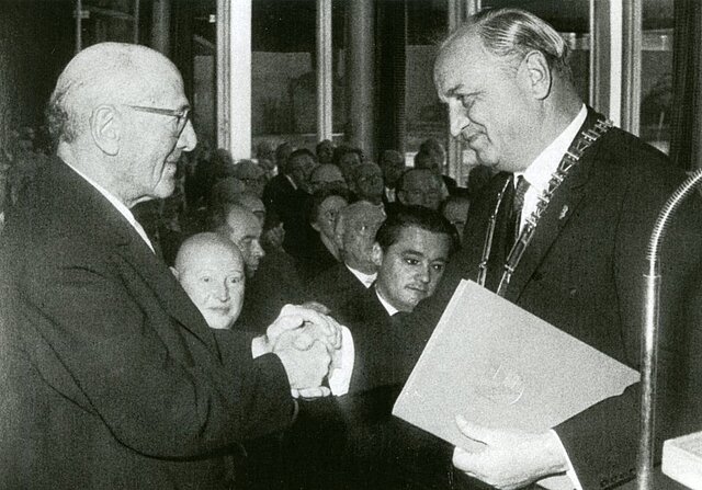 Verleihung der Ehrenbürgerschaft an Julius Moser Verleihung Ehrenbürgerschaft Julius Moser