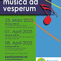 MUSICA AD VESPERUM - Musikgottesdienst in der Barfüßerkirche