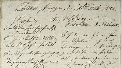 Abbildung: Digitalisat Originaldokument