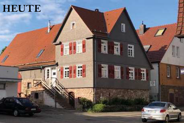 Wilhelmstraße 3 heute: Farbfotografie des Hauses Wilhelmstraße 3 in Hohenwart von der Straße aus - copyright:denk-mal!-Tour Hohenwart