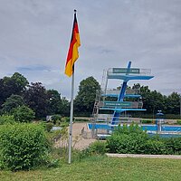Deutschlandfahne Wartbergbad