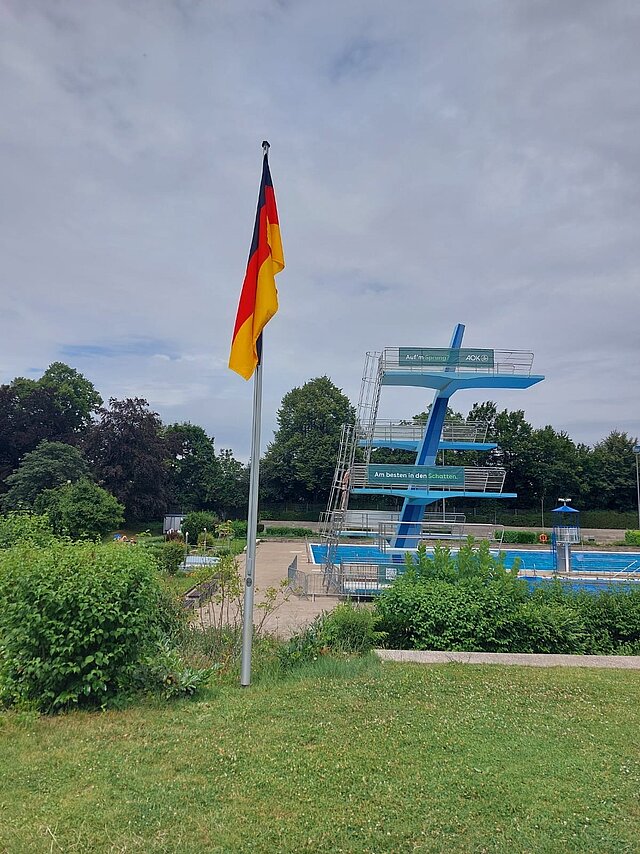 Deutschlandfahne Wartbergbad