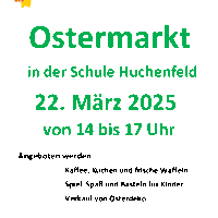 Ostermarkt an der Schule Huchenfeld