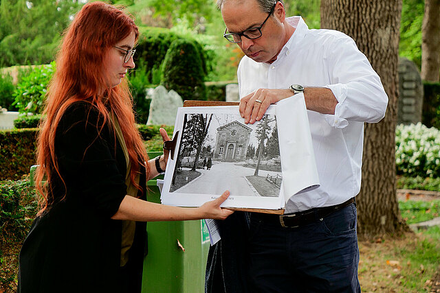 Begehung Hauptfriedhof Gemeinderat