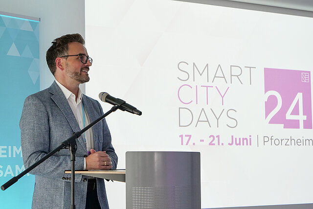 OB Boch am Rednerpult - copyright:Stadt Pforzheim