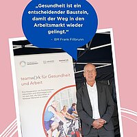 Sozialbürgermeister Frank Fillbrunn bei der Eröffnung des diesjährigen Gesundheitstages vom Jobcenter