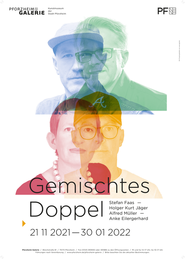 Ausstellungsplakat "Gemischtes Doppel"