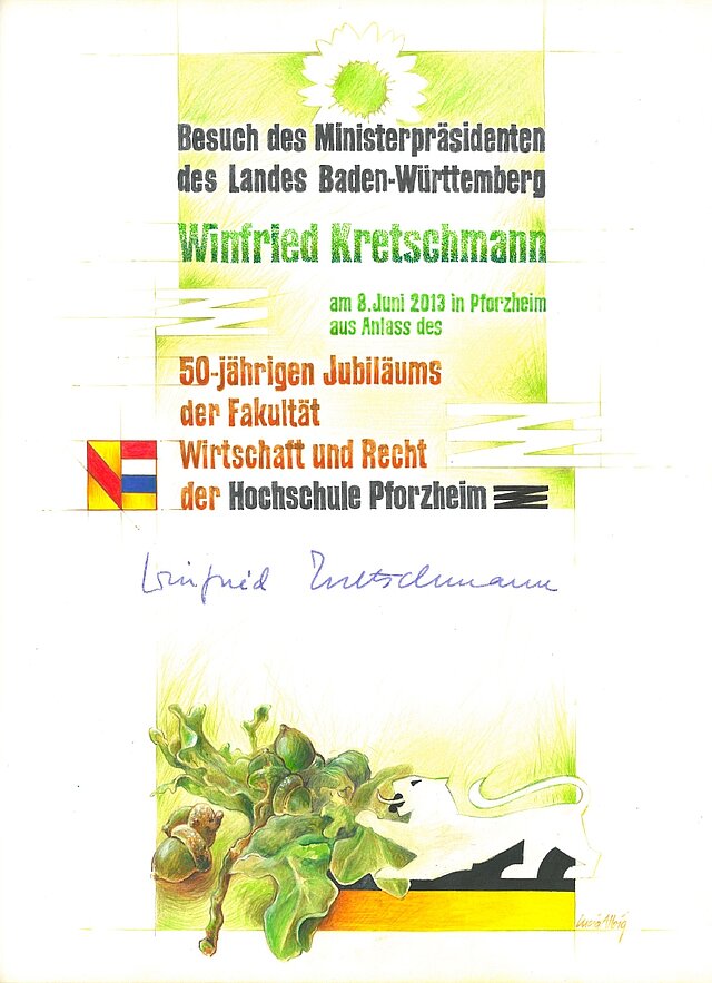 Dieses Bild zeigt den Eintrag im Goldenen Buch.