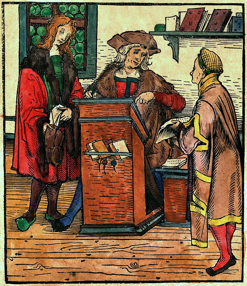 Geßler, Heinrich: Formulare unnd Tutsch rethorica, Augsburg 1507, Titelblatt (Bildarchiv DRW) - copyright: Geßler, Heinrich: Formulare unnd Tutsch rethorica, Augsburg 1507, Titelblatt (Bildarchiv DRW) - Ersteller: Bildarchiv DRW