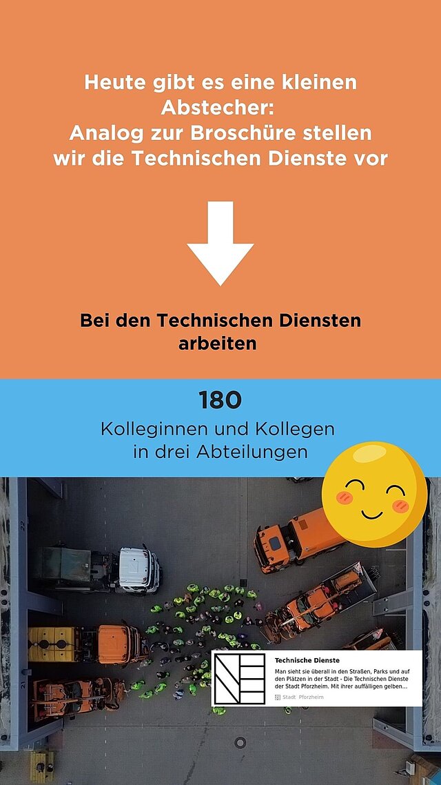 Titelfolie Vorstellung Technische Dienste  - copyright: Stadt Pforzheim 