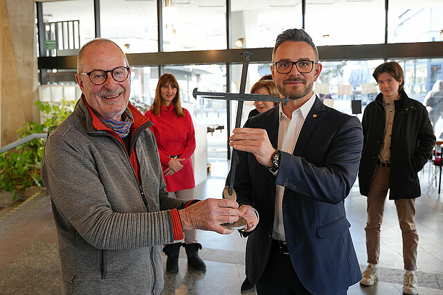 Übergabe Wandernagelkreuz