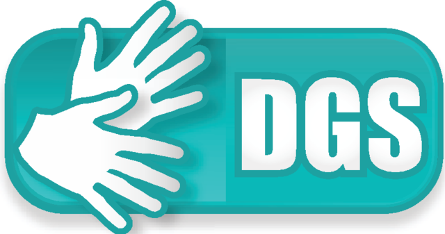 Logo: DGS – Deutsche Gebärdensprache