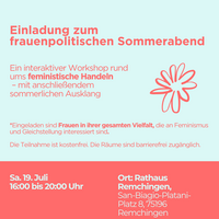 Frauenpolitischer Sommerabend