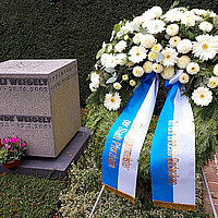 Stille Kranzniederlegung Willi Weigelt