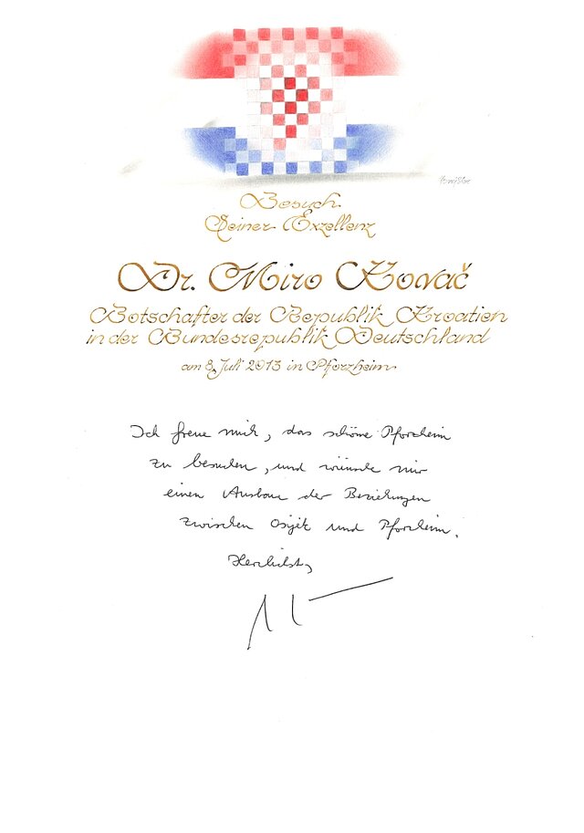 Dieses Bild zeigt die gestaltete Seite im Goldenen Buch.